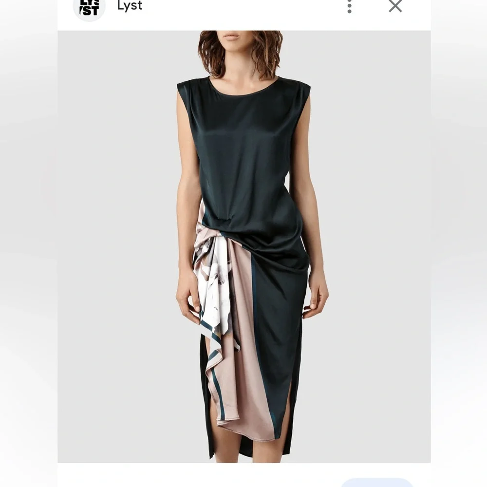 All Saints Disperse Riviera Silk Dress - Picture 1 of 7